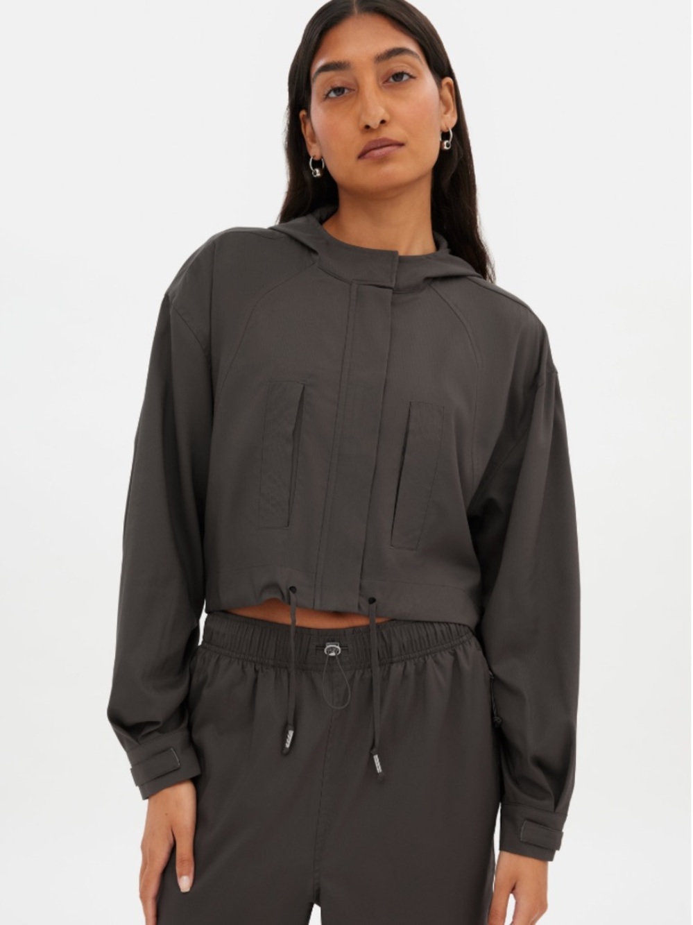 Girlfriend Collective Ash Heidi Cropped Jacket Size XXS